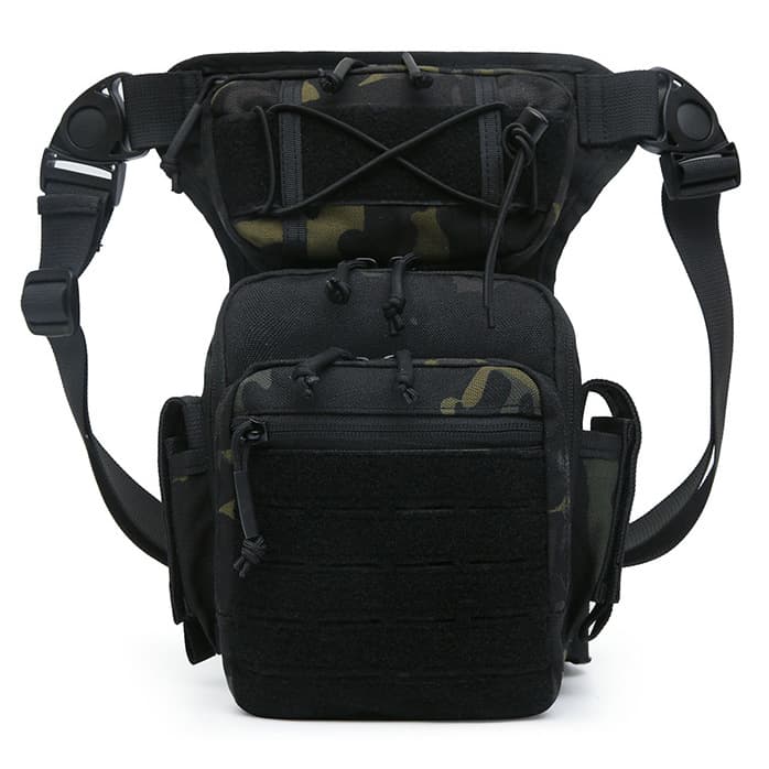Source Factory 1000D Nylon Portable Unisex Sling Bag Outdoor Sports Military Enthusiast Multi-functional Tactical Leg Bag