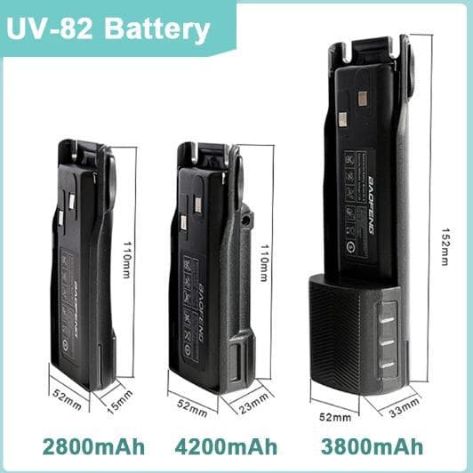 Baofeng UV-82 battery 2800/3800/4200mah type-c charging USB charging UV82 UV8D