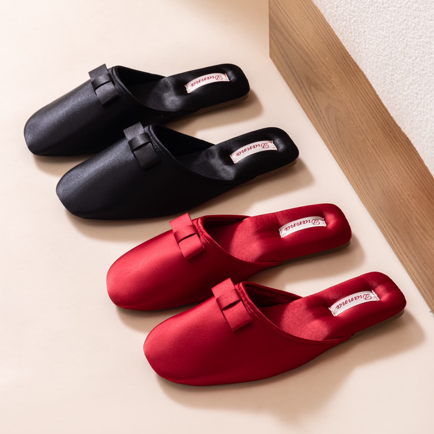 Liang Yike Summer French Style Satin Slippers, Chanel-Inspired Elegant Wedding Bridal Slippers, Soft Sole Luxury Slippers