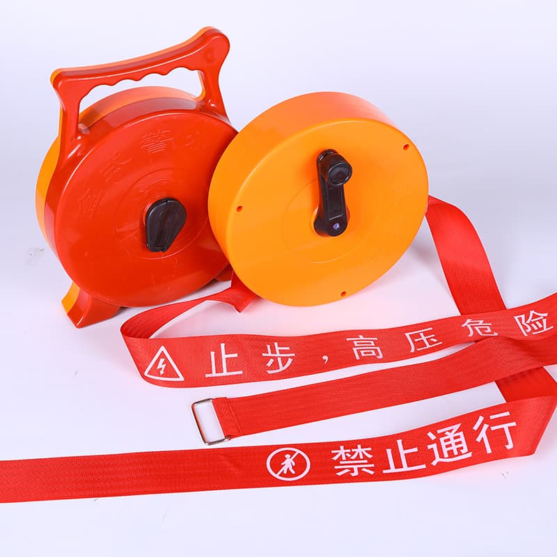 Safety warning tape, caution line, canvas barrier tape, construction barrier line, boxed caution tape in 30m and 50m lengths, caution rope.