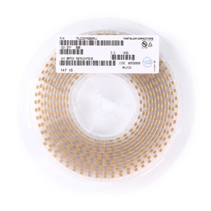 Original TAJC337M006RNJ SMD tantalum capacitor 6032C 6.3V 330uF ±20%