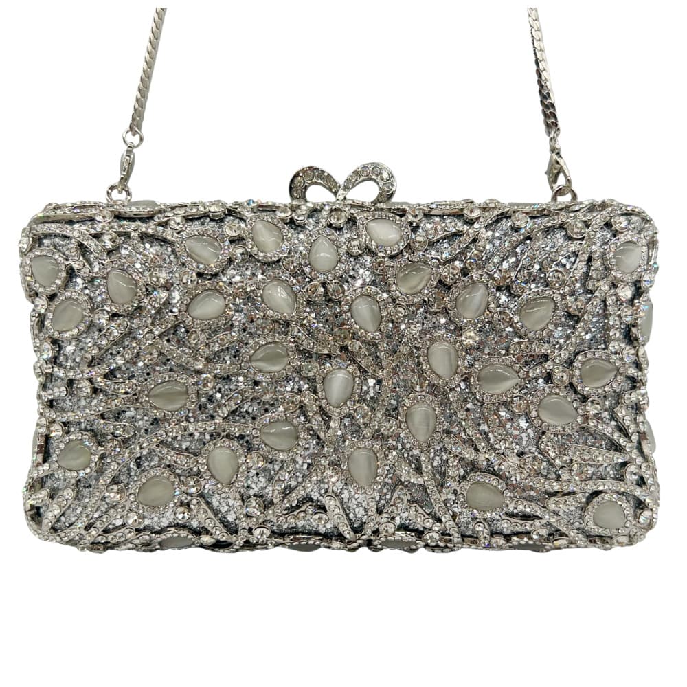 Handbag clutch bag cross-border diamond dinner bag hollow cat eye diamond clutch women's bag banquet dress