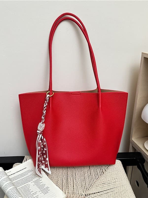 Crossbody Tote Bag New Style Minimalist High-End Chic Bag Korean Fashion Large Capacity Work Commute Shoulder Bag