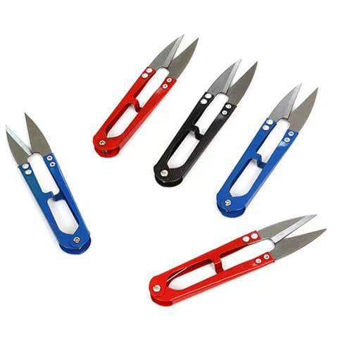 Household Small Thread Clippers U-shaped Cross Stitch Random Color Fish Line Scissors