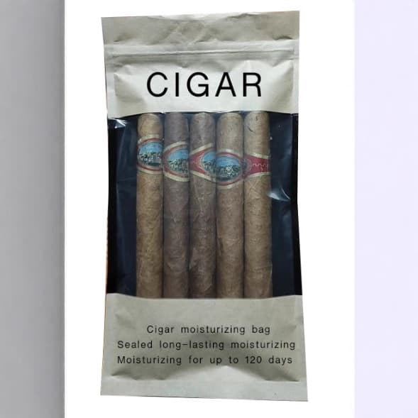 Direct Sale New Paper Humidification Bag Portable Cigar Humidification Bag In Stock 5-Pack Cigar Humidification Bag