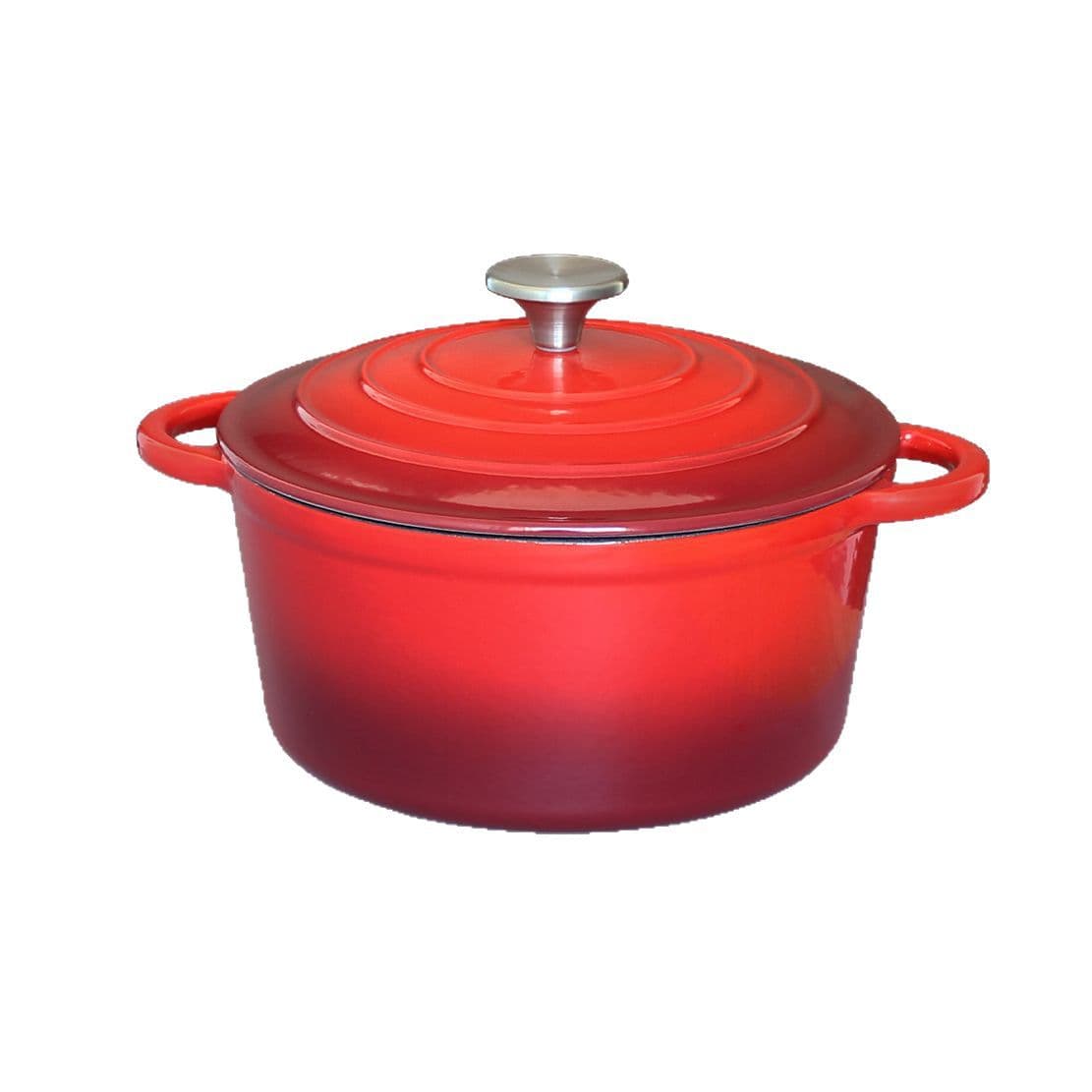 Chinese Red Cast Iron Soup Pot Seafood Pot Stew Pot Wok Ceramic Pot Induction Cooker Gas Stove Universal Enamel Pot