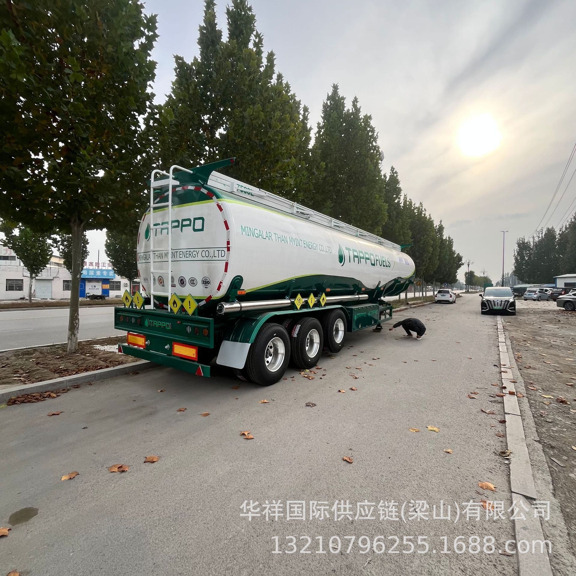 Overseas 38 Cubic Meter Bulk Cement Tanker - Ash Discharge Vehicle, Powder Material Transport Truck, Cement Tanker, Coal Ash Truck, Pump Truck