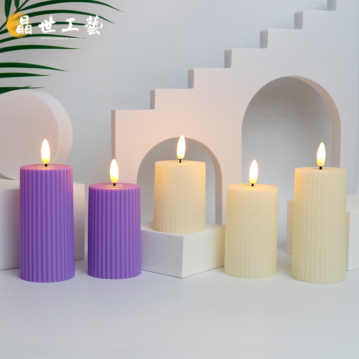 Cross-border hot selling LED electronic candle light swinging head Chinese Valentine's Day restaurant decoration ins props Christmas holiday souvenirs