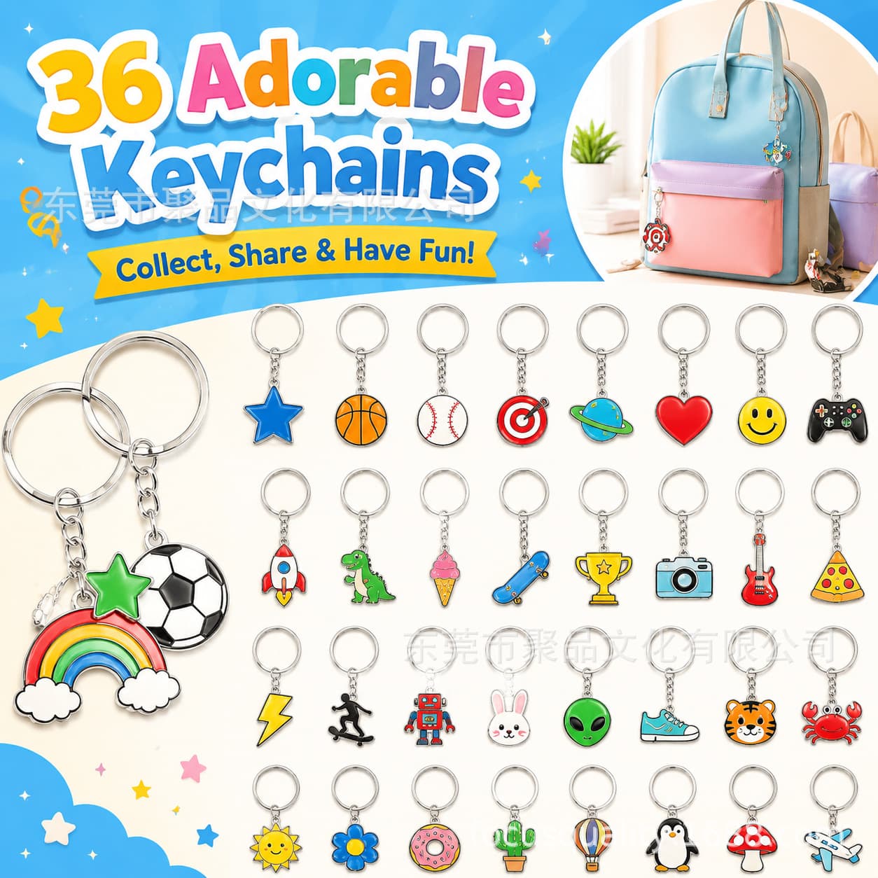 Cute Keychains Bulk, Keychain Charms Key Chain Trinkets