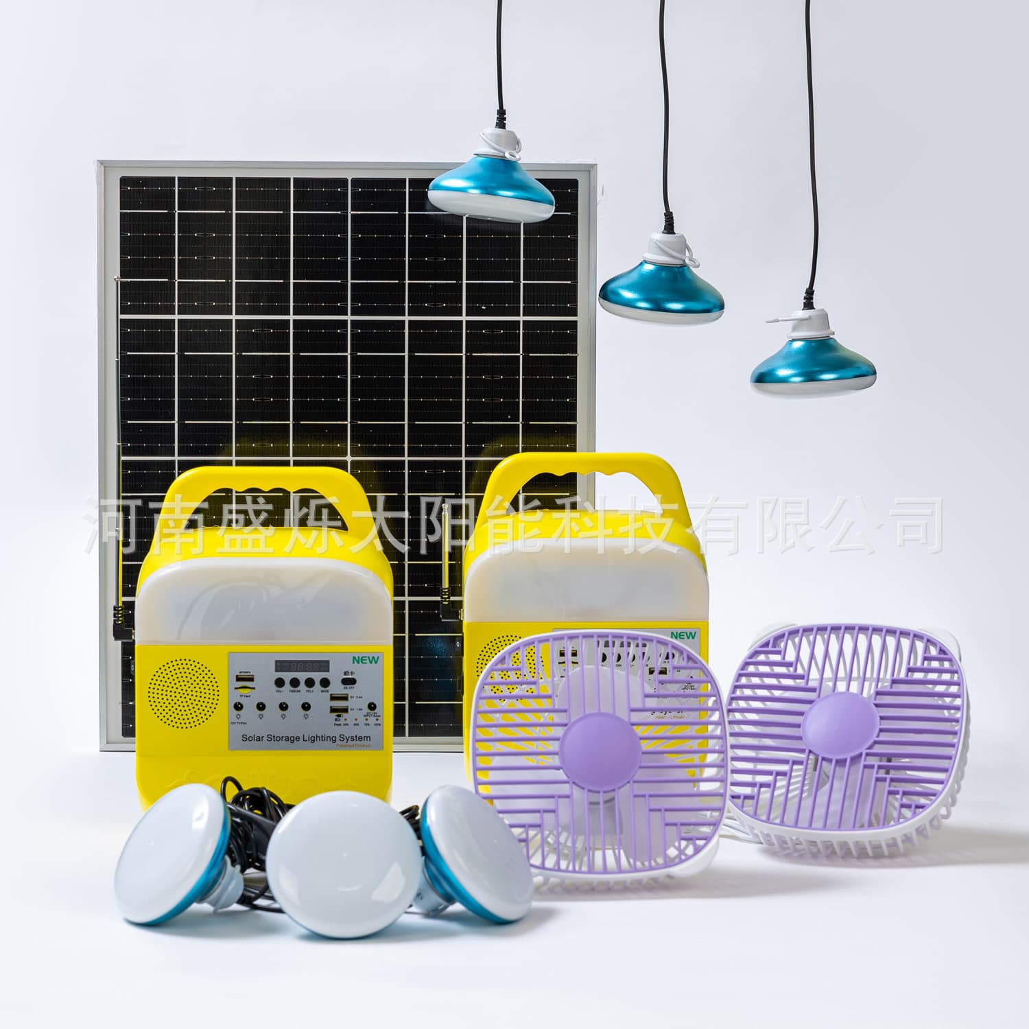 Portable Solar Power Light LiFePO4 with FM Radio MP3 Camping