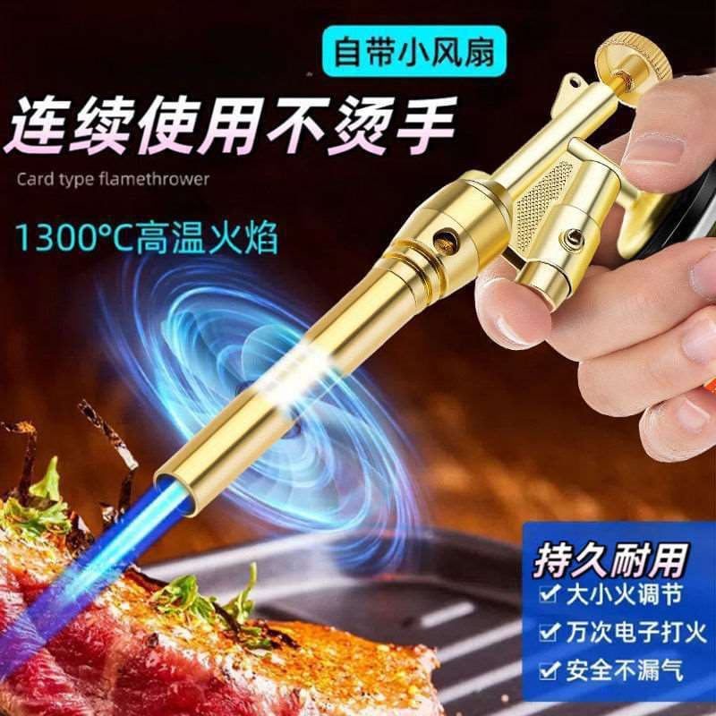 219D Flame Gun Lighter Outdoor BBQ Blow Torch Portable Welding Gun for Household Use