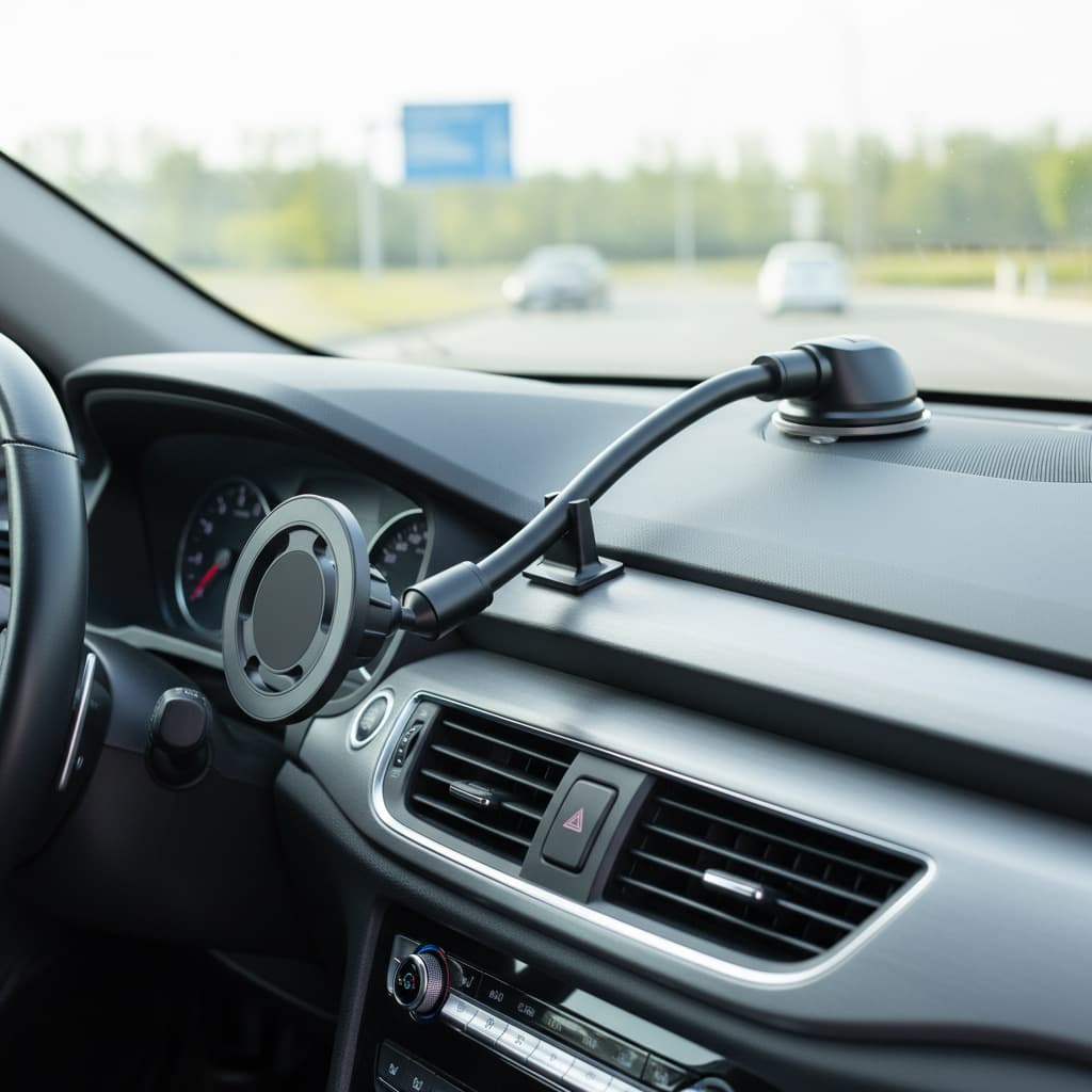 Car Phone Mount Universal Extendable Flexible Hose Car Accessories Windshield Suction Cup Magnetic Navigation Mount