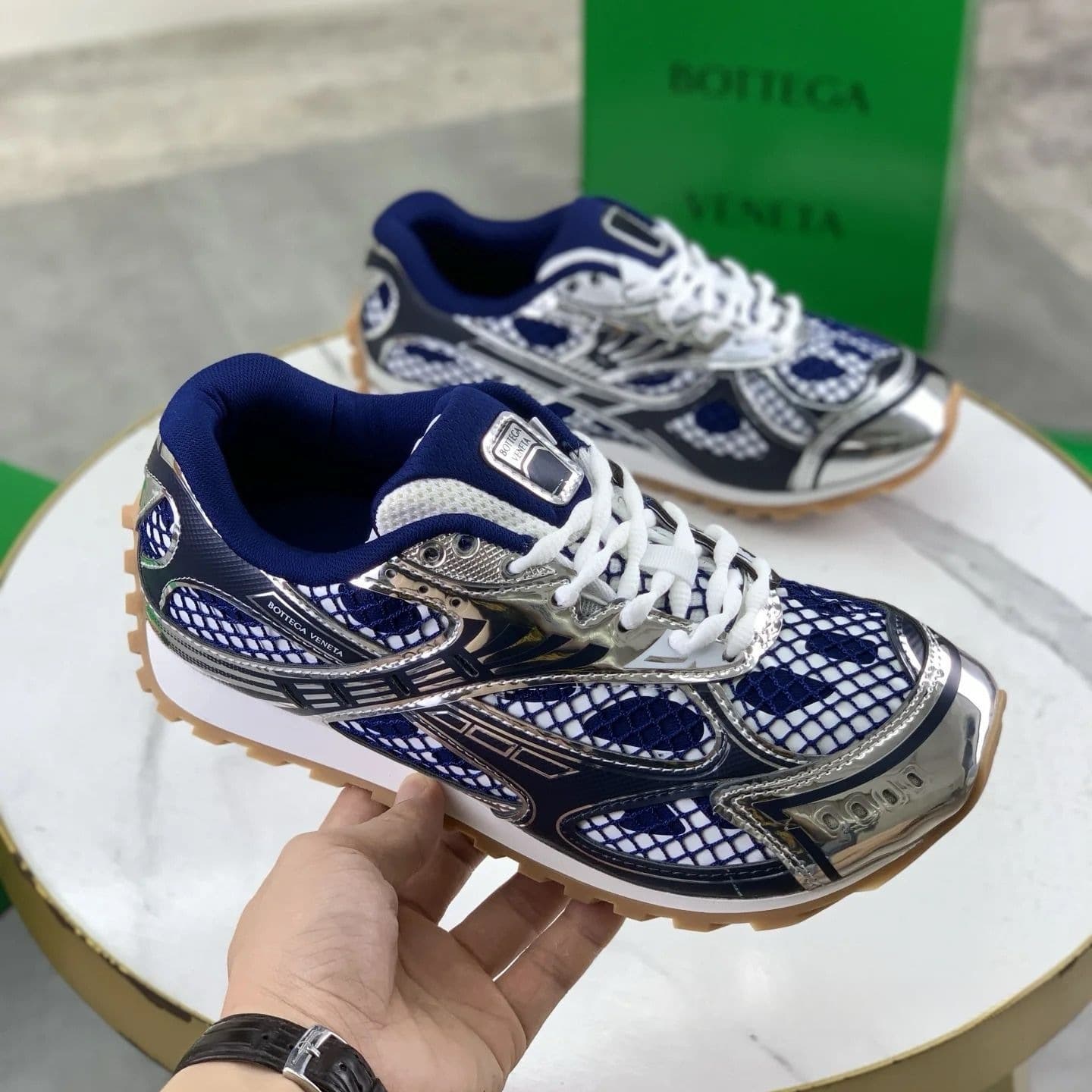 New Colorway. Original bv Wang Yibo Same Style Chunky Dad Shoes Casual Sneakers Comfortable Blue Shoes Agam