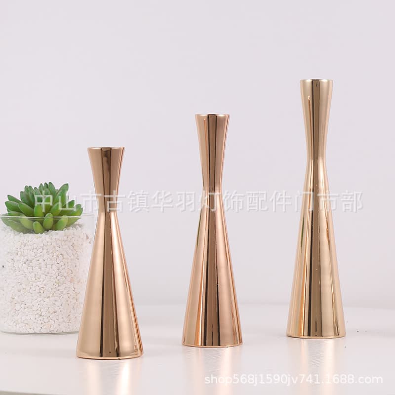 Accessories Candle Holder Slim Waist Candle Holder Romantic Candlelight Dinner Creative Vintage Home Living Room Decoration Nordic Light Luxury