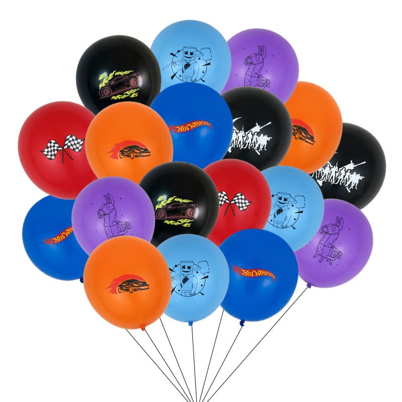 Cross Border 12 Inch Game Fortress Night Theme Party Birthday Party Background Decorative Latex Balloon Wholesale