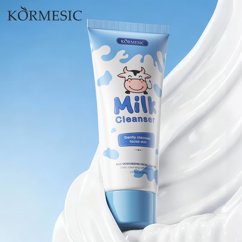 KORMESIC Milk Facial Cleanser Daily Hydrating and Moisturizing Face Wash