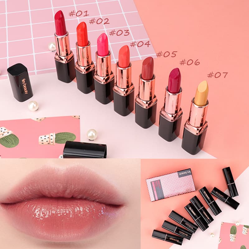 Feimeiren Bean Paste Color Nude Lipstick, Moisturizing Lip Balm, Non-Stick Cup, Long-Lasting, Milk Tea Shade, Suitable for Yellow-Toned Skin, Long-Lasting Makeup