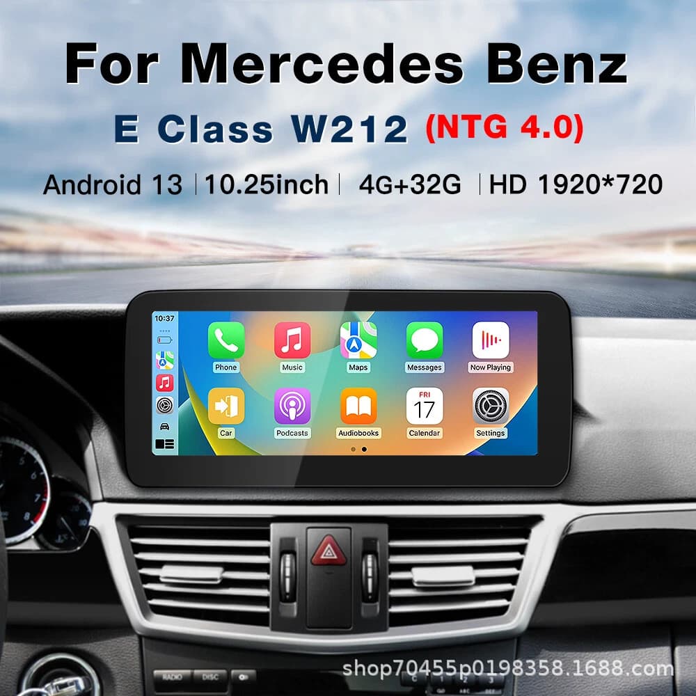Suitable for 09-12 Mercedes-Benz E-Class W212 E200 E230 E260 E300 S212 large screen navigation GPS