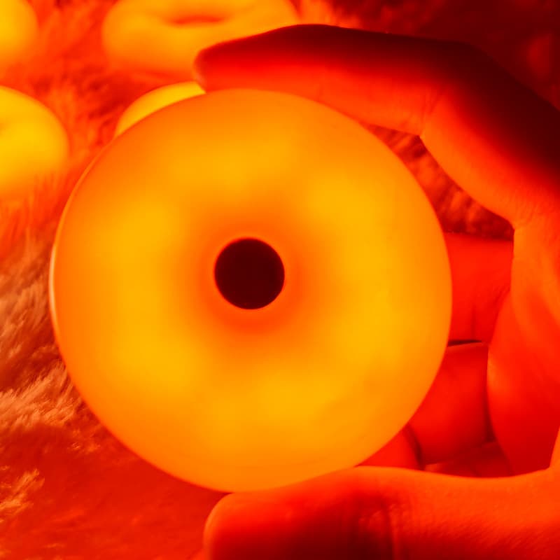 New Magnetic Clip-on Ambient Light Privacy Light Bag Light Donut Persimmon Light Gift Night Light Cross-border