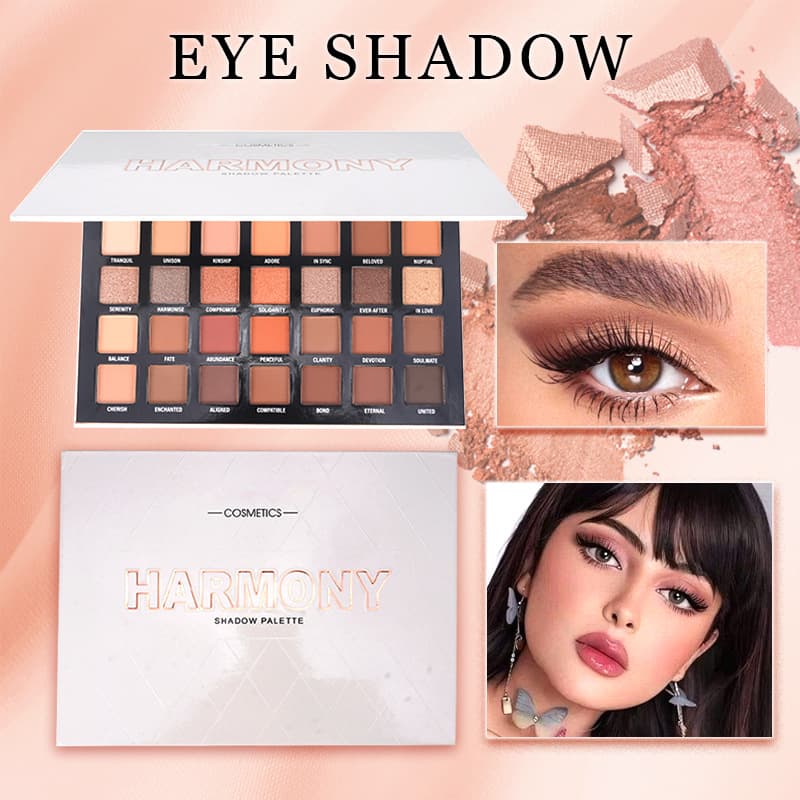 Hot-Selling Cross-Border Book-Style 35-Color Eyeshadow Palette Matte Shimmer Blush Highlight Lipstick All-in-One Makeup 2059