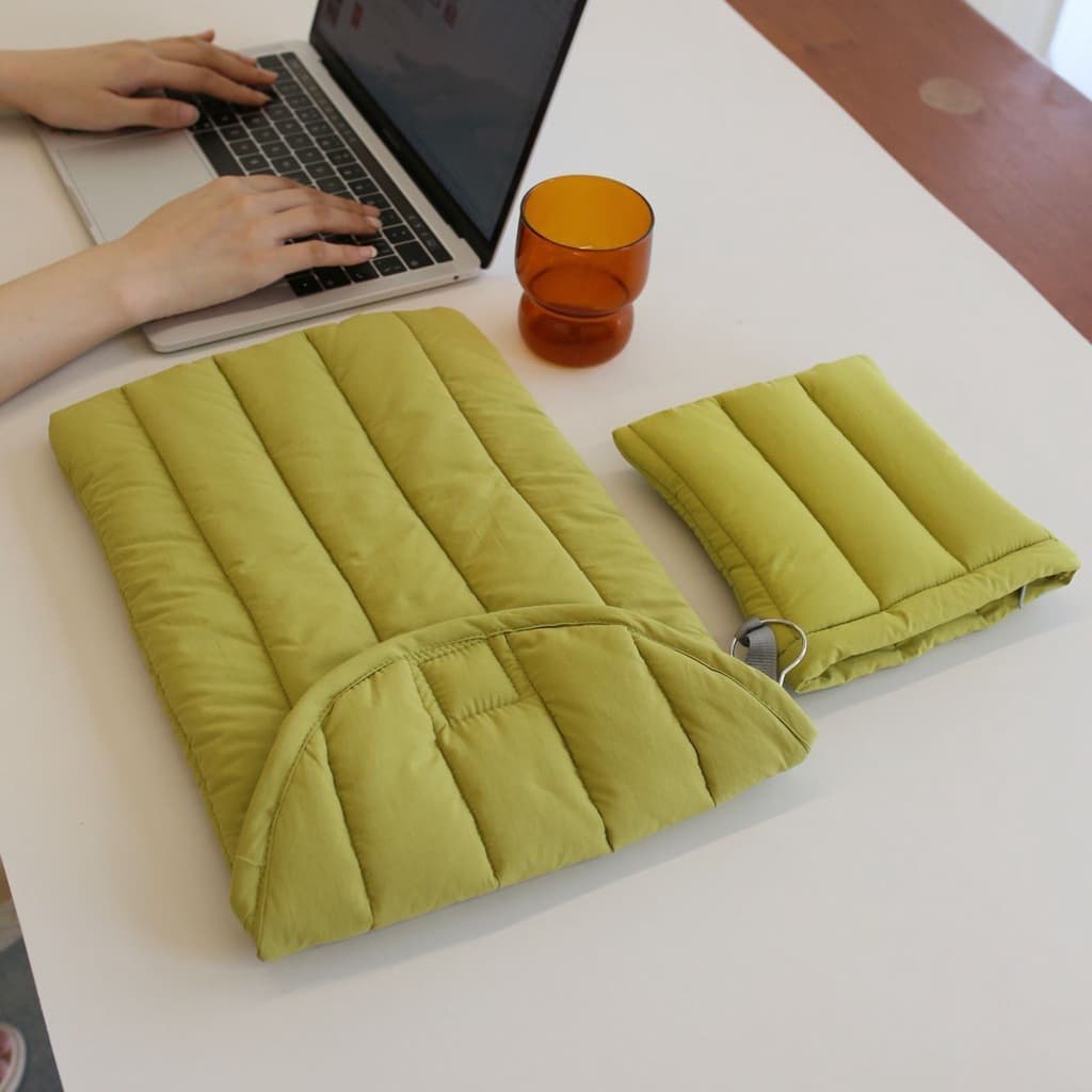 In Stock, Popular Niche Cotton Embroidered Liner Bag, MacBook Lightweight Liner, iPad Space Cotton Protective Cover