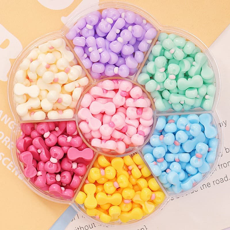 Manicure Bow Jewelry Accessories Real Shot Handmade Wear Patch Explosions Little Red Explosions Handmade DIY Nails