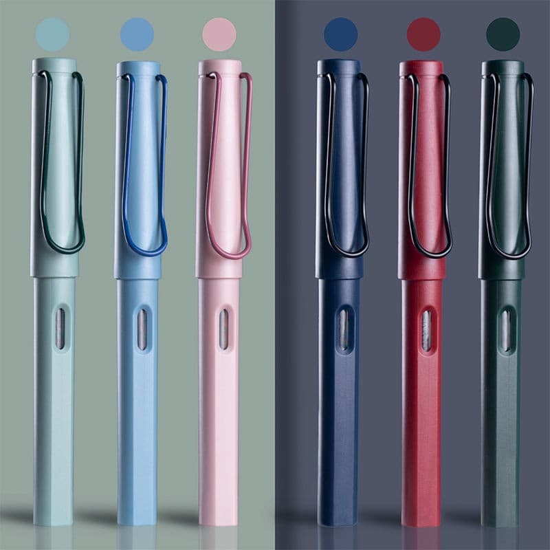 Morandi Student Pen, Drop Shipping, Copybook Practice Pen with Replaceable Vintage Cartridges, Wholesale