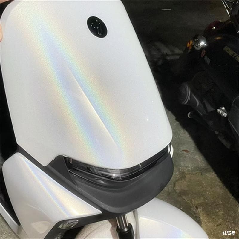 Car Motorcycle Electric Vehicle Appearance Color Change Film Matte Color-Shifting Pearl White Transparent Paint Protection Film Waterproof Protective Repair Wrap