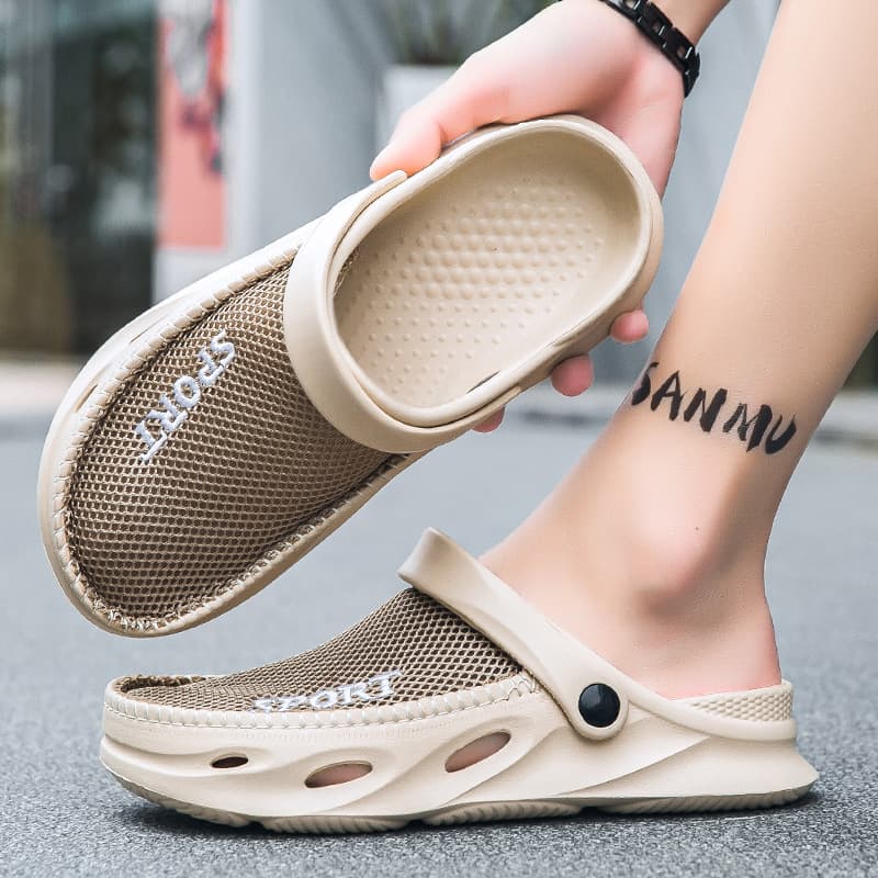 Men's Summer Sandals, Soft Sole, Breathable, Anti-Slip, Thick Bottom, Sports Casual Versatile Beach Shoes, EVA Material