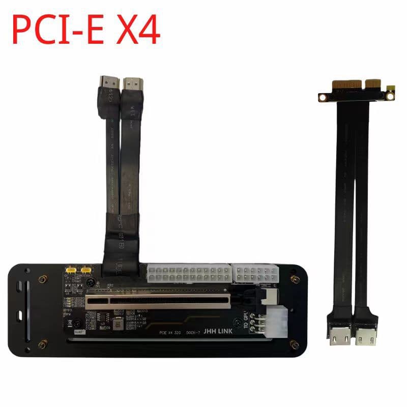 Laptop External GPU Dock M.2 M-Key to PCIe X16 Expansion Device Detachable Thunderbolt 3