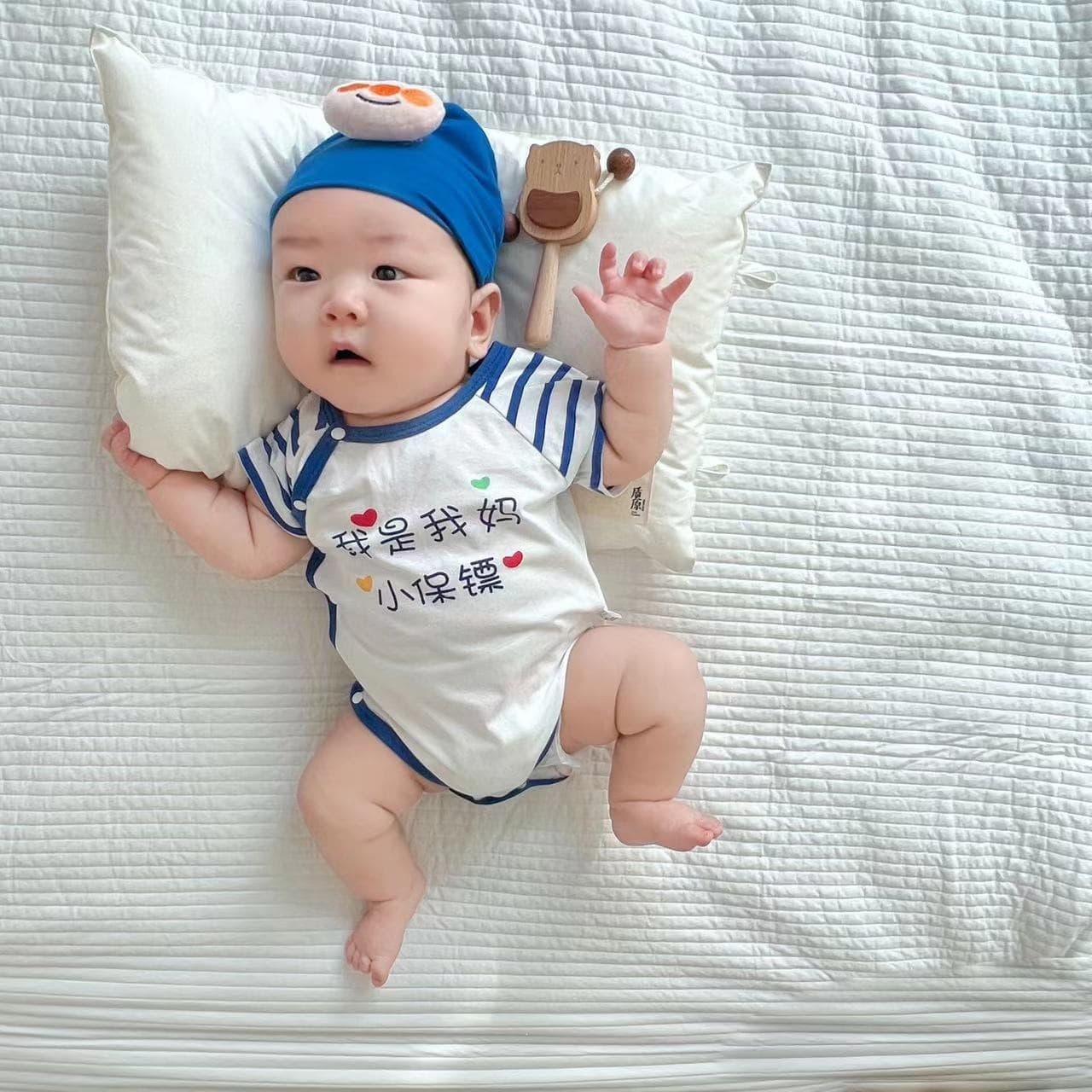 Baby Bodysuit Summer Cotton Short Sleeve Newborn Triangle Romper for Girls