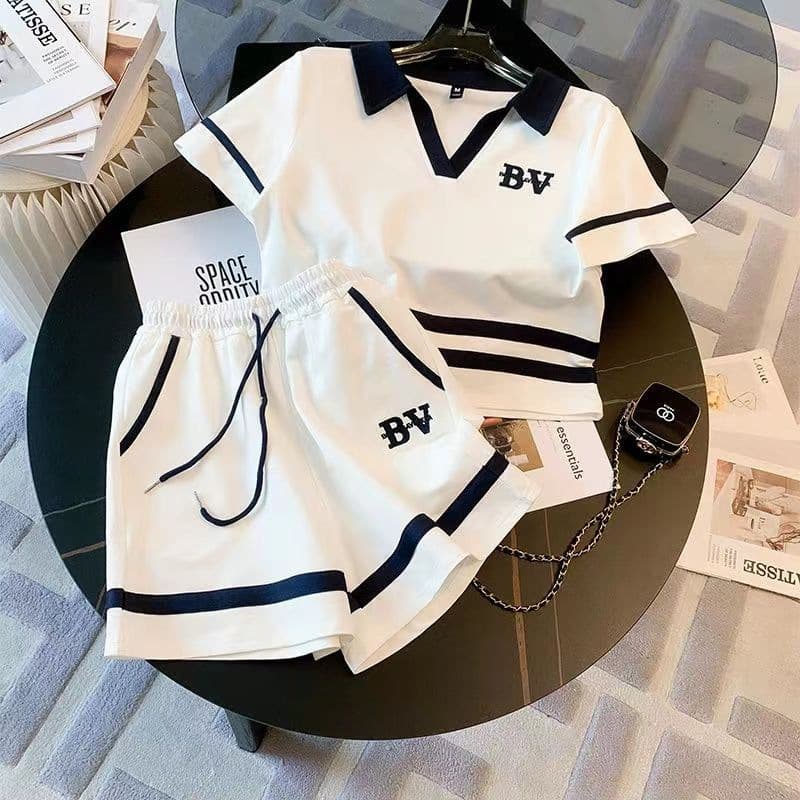 Summer New Sport Suit for Women 2026 Fashionable Korean Style Loose Age-Defying High-End Shorts Two-Piece Set