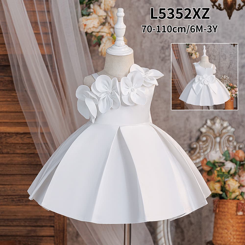 Amazon Kids Christmas Dress Girls Princess Dress Wedding Party Off-Shoulder Flower Girls Party Gown