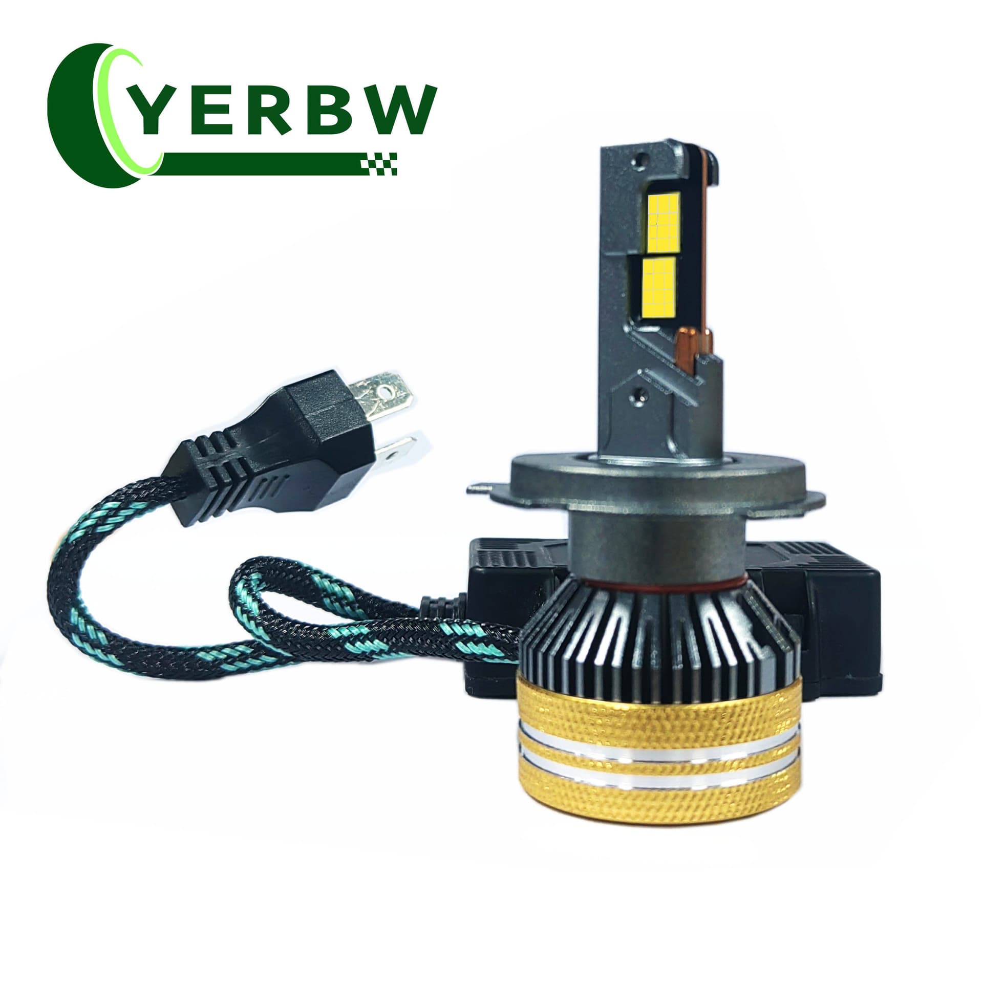 Cross-border Car LED Headlight High Power Front Headlight H7 Four Copper Tubes 400W Car LED Headlight Factory