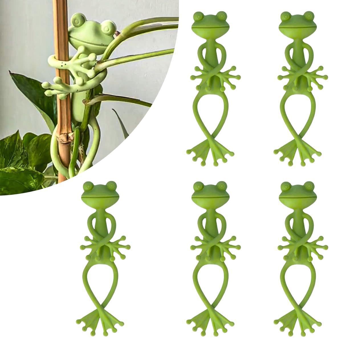 New cross-border product: Frog plant stand, climbing plant holder, silicone green plant holder fixer