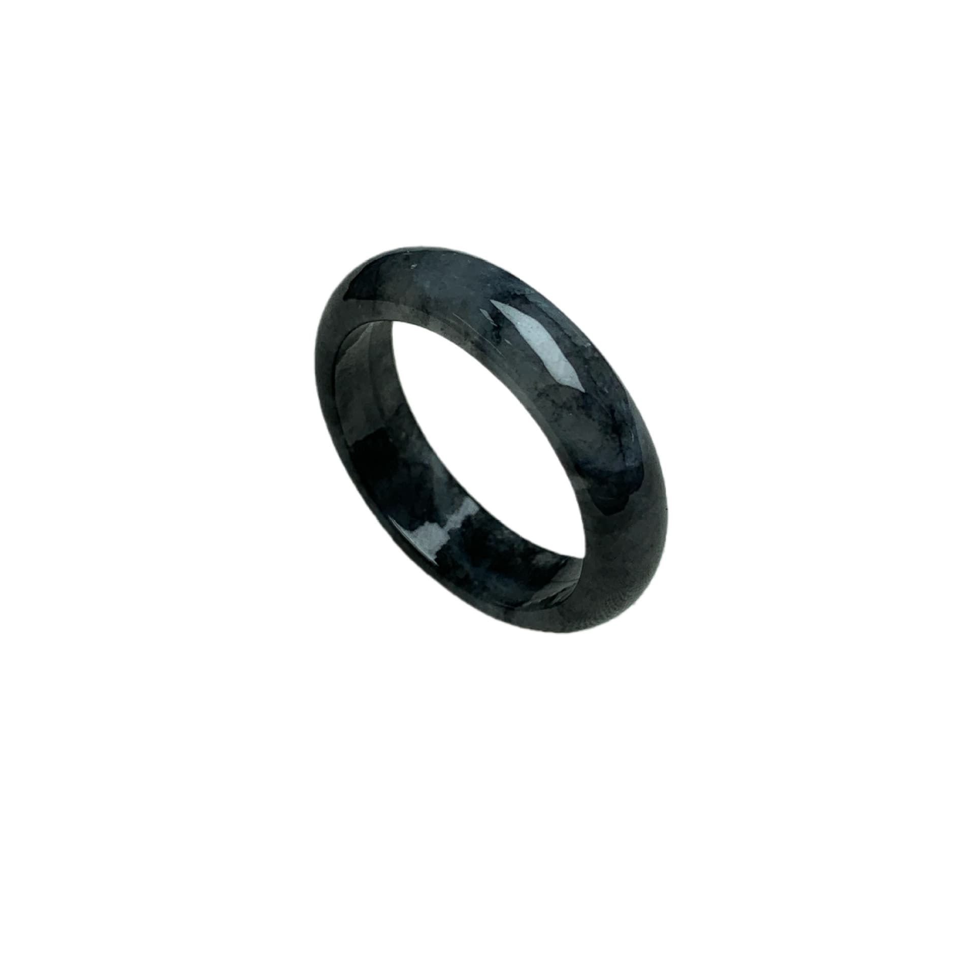 Jade A-grade jade black chicken jade ring jade jewelry toy pieces jade men's ring jade hand jewelry factory