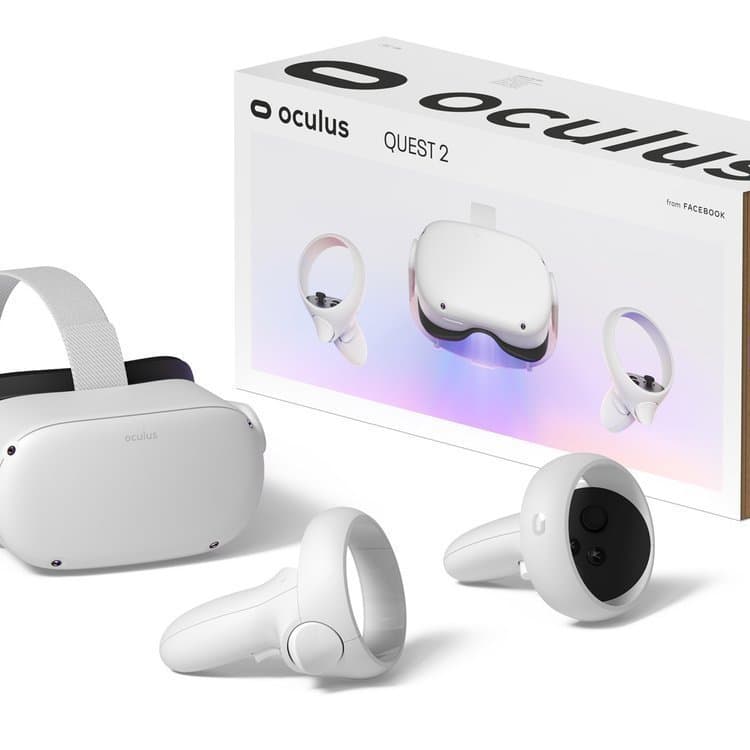 Oculus Quest 2 VR All-in-One 4K Glasses Wireless Head-Mounted Motion-Sensing Game Device for Home 3D Entertainment