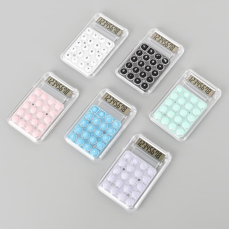 Gift candy color calculator, good-looking student office silent computer, compact portable handheld calculator