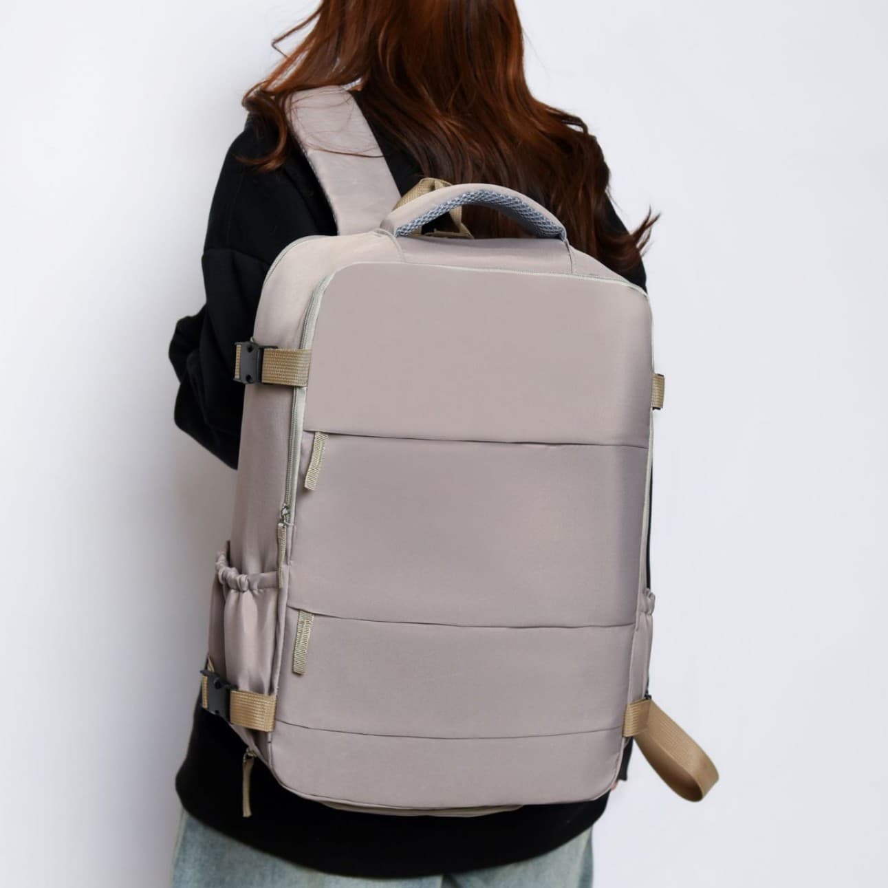 [With Shoe Compartment] Cross-border Large Capacity Business Backpack Multi-compartment Travel Laptop Bag Amazon Bestseller