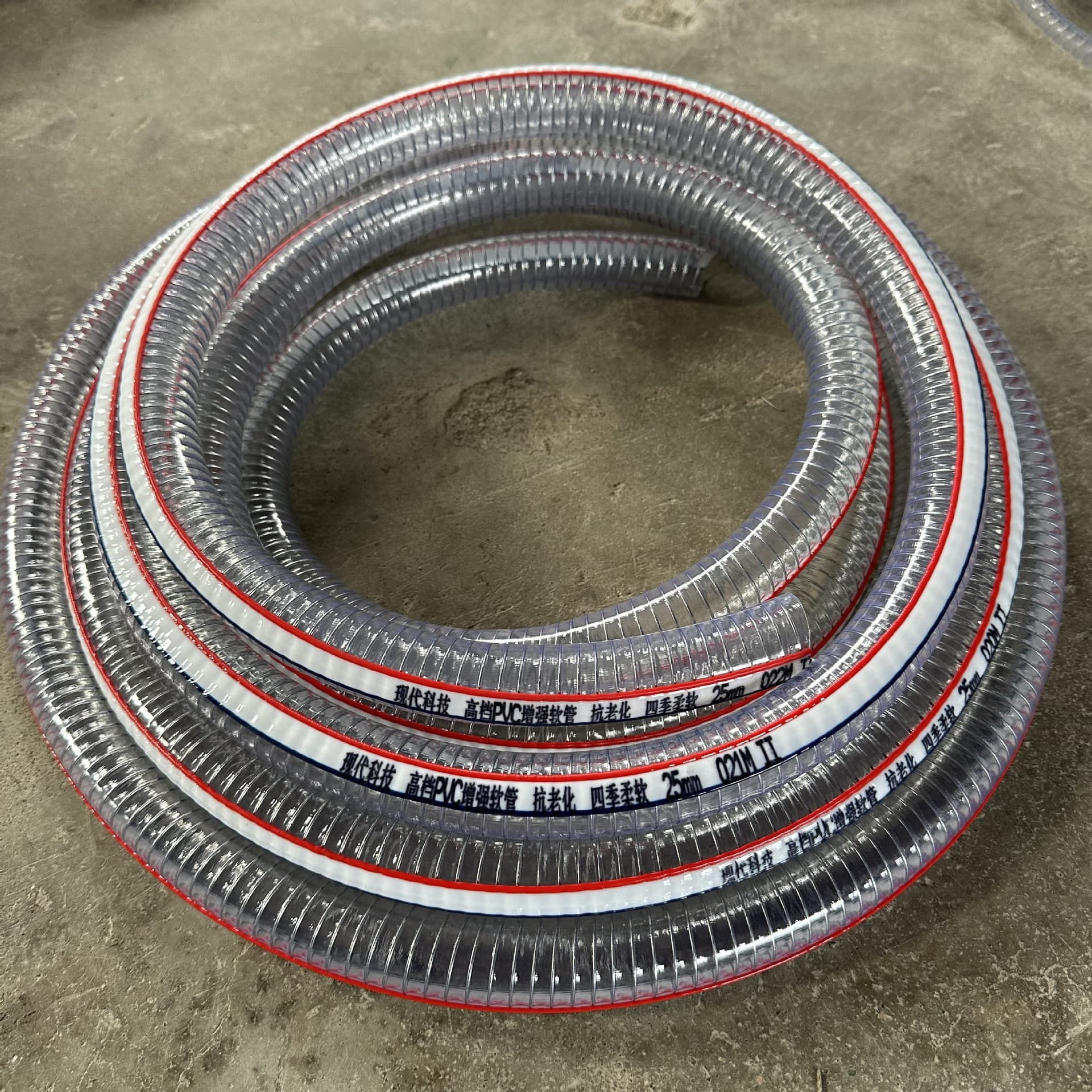 PVC Steel Wire Hose Factory Transparent Steel Wire Hose Agricultural Plastic Soft Water Hose Industrial Conveying Oil Suction PVC Hose