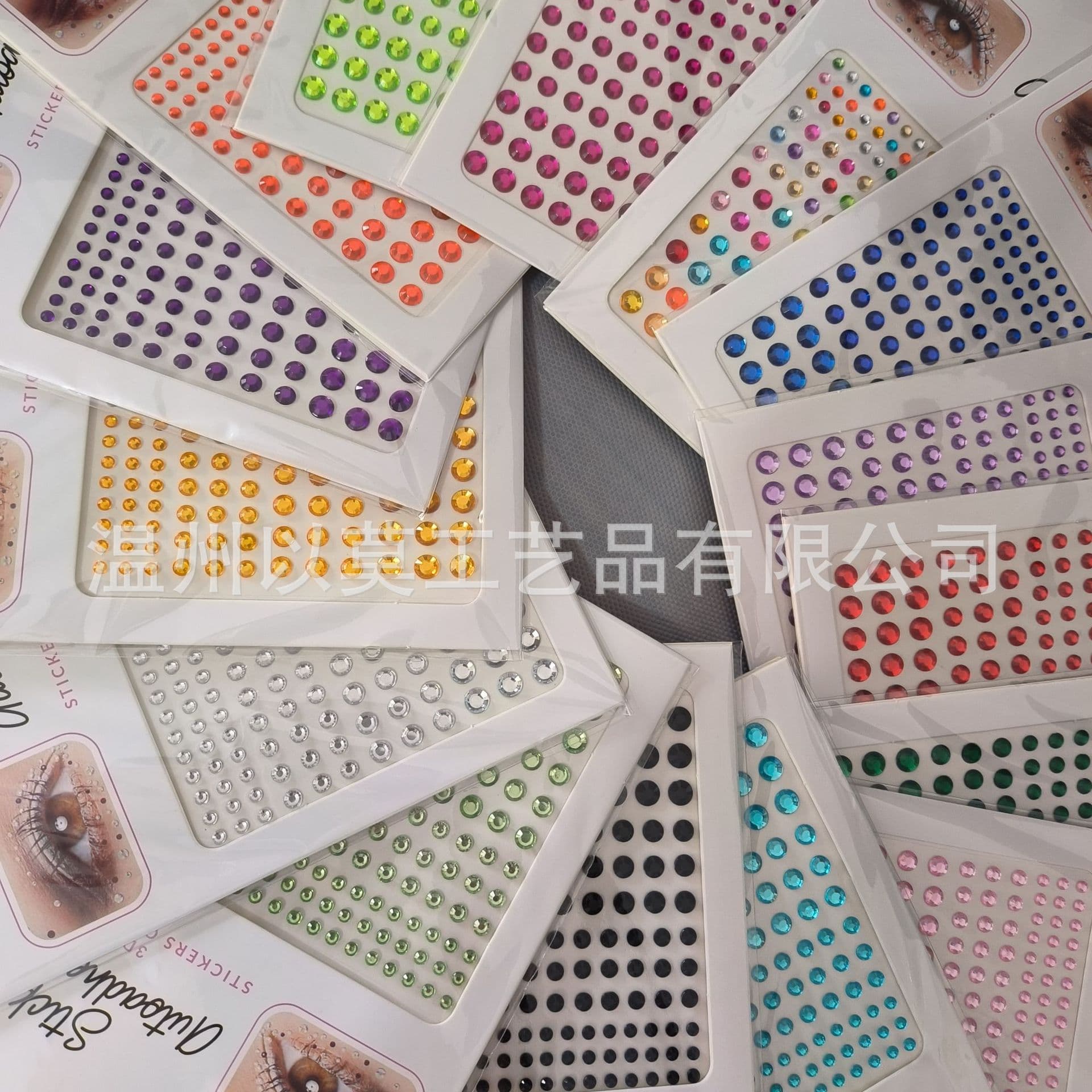 Hot Sale 165 Pcs In Stock Acrylic Gem Stickers, Diamond Stickers for Decoration, Handmade DIY Car Stickers, Children's Creative