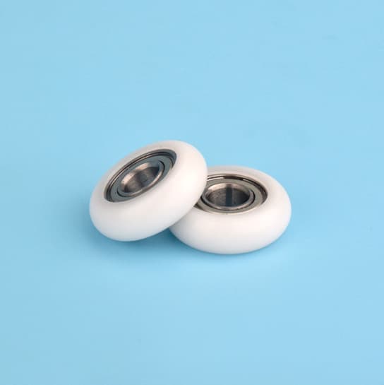 POM Plastic-Coated Bearing Pulley with Built-In 608 Bearing, Outer Diameter 30, Thickness 8.5mm, Wear-Resistant Bearing for Furniture