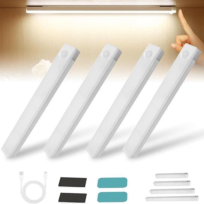 Cross-border LED Magnetic Induction Light Strip Wireless Night Light USB Charging Bedside Cabinet Light with Motion Sensor