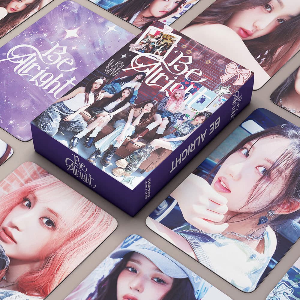 Kpop IVE Girl Group Postcard Photo Card 3RD BE ALRIGHT Album Support 55 Cards