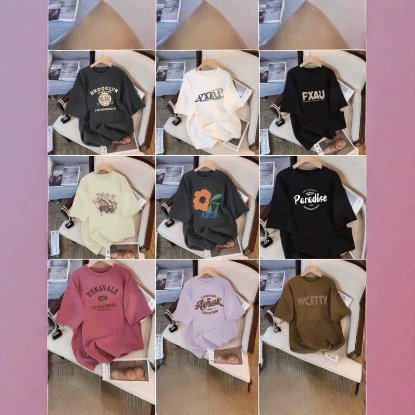 1 Yuan Street Stall Source Wholesale, 1688 Summer New Women's Short Sleeve T-Shirt, 9.9 Free Shipping, Drop Shipping Women's Clothing