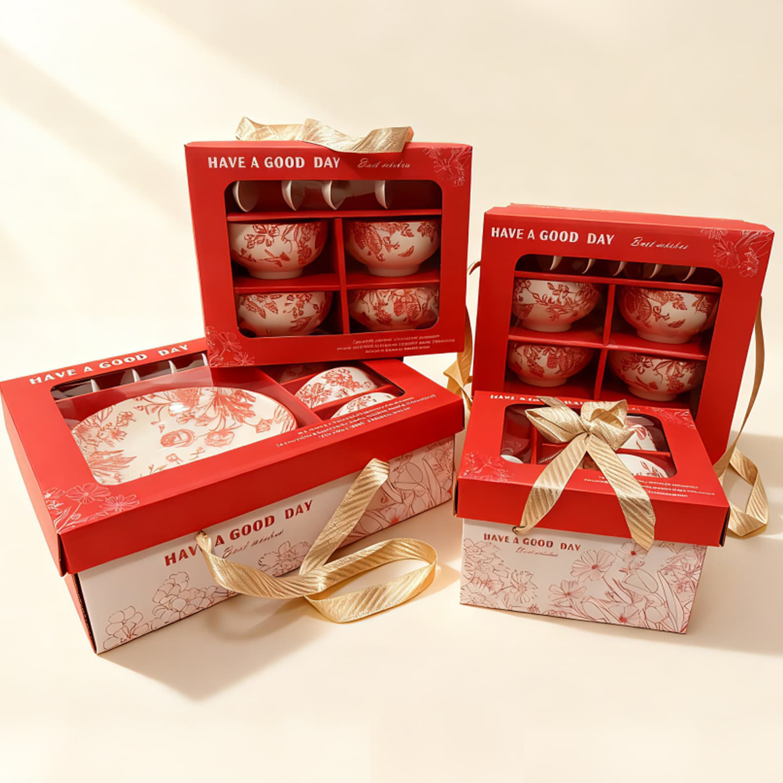 Meiyu Manor Ceramic Bowl Small Gift Bowl Spoon Set Bowl Set Creative Souvenir Business Events Wholesale White Porcelain Tableware