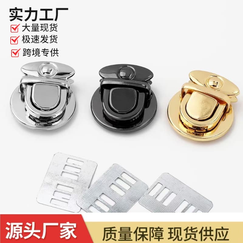 Handbag locks, trendy petite bag iron heart push-lock clasps, luggage and apparel buckle and snap fasteners from manufacturer