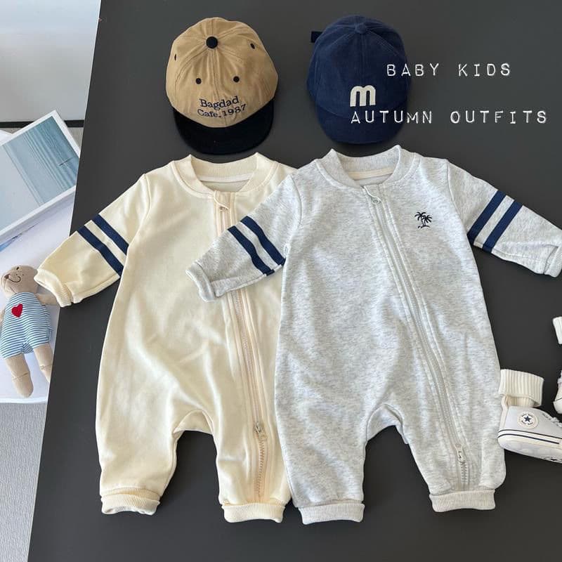 Autumn Pure Cotton Clothes Baby Boy Baseball Collar Long Sleeve Romper Infant Fall Outfit Long Sleeve Jumpsuit Outdoor Crawling Suit