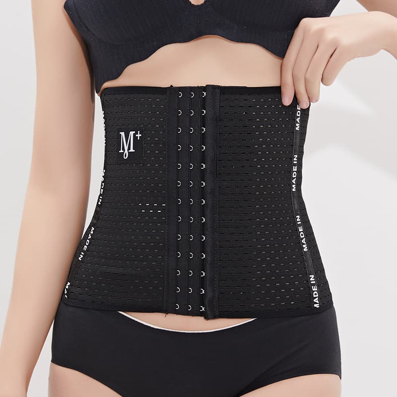 Belly Band with M-Shaped Waist Shaper, M+ Model Sports Waist Shaper, Postpartum Shaping Belt for Women, 6-Row 13-Hook Design