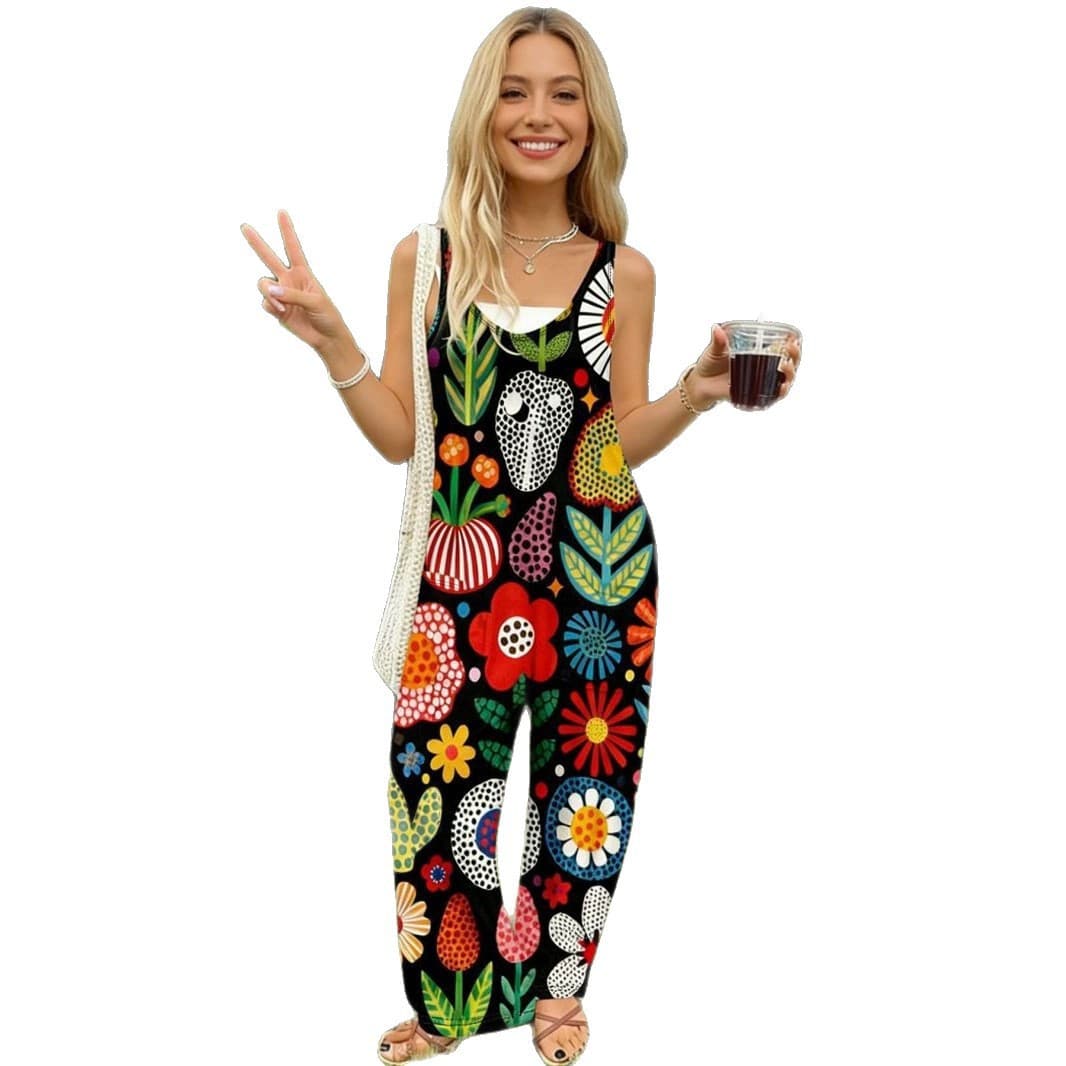 Popular European and American cross-border comfortable casual jumpsuit directly supplied to Temu/Shri/Tk Amazon AliExpress XTQT11